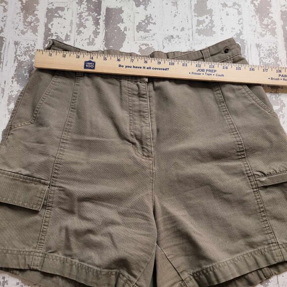 2440 Woolrich Women's Adjustable Waist Cargo Shorts‎ Size 12 - Picture 2 of 5